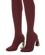 TOUJOURS LE TOUR BOOTS IN BURGUNDY - THE BOX BOUTIQUE