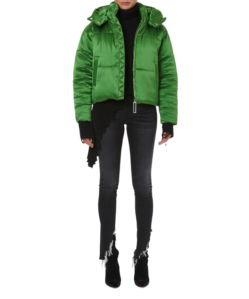 STELLA SILK-SATIN JACKET - THE BOX BOUTIQUE