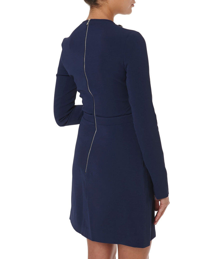 V-NECK LONG SLEEVE DRESS - THE BOX BOUTIQUE