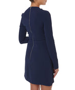 V-NECK LONG SLEEVE DRESS - THE BOX BOUTIQUE