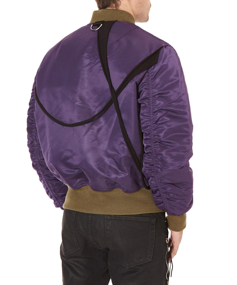 PURPLE BOMBER JACKET - THE BOX BOUTIQUE