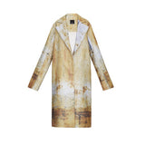 RUST PRINTED COAT - THE BOX BOUTIQUE