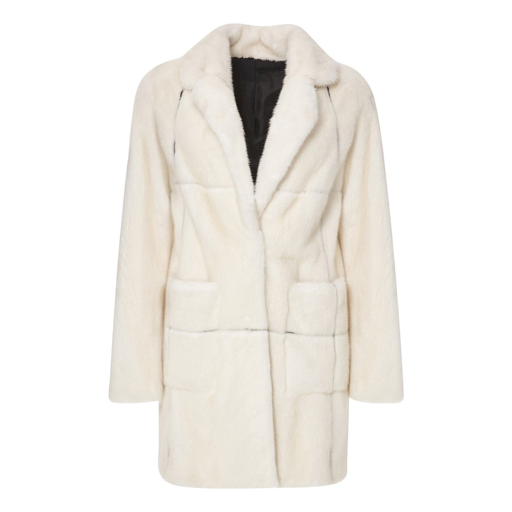 PA5H BEIGE MINK SHORT FUR COAT - THE BOX BOUTIQUE