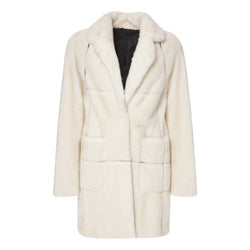 PA5H BEIGE MINK SHORT FUR COAT - THE BOX BOUTIQUE