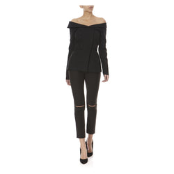 LOUISA PUMPS BLACK WITH PINK FRINGE - THE BOX BOUTIQUE