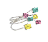 BTS31 HAND CUFF WITH YELLOW, PINK AND TURQUOISE - THE BOX BOUTIQUE