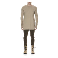 ESSENTIAL LONG SLEEVE TEE SAND - THE BOX BOUTIQUE