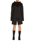 CONTRAST HOODIE IN BLACK - THE BOX BOUTIQUE