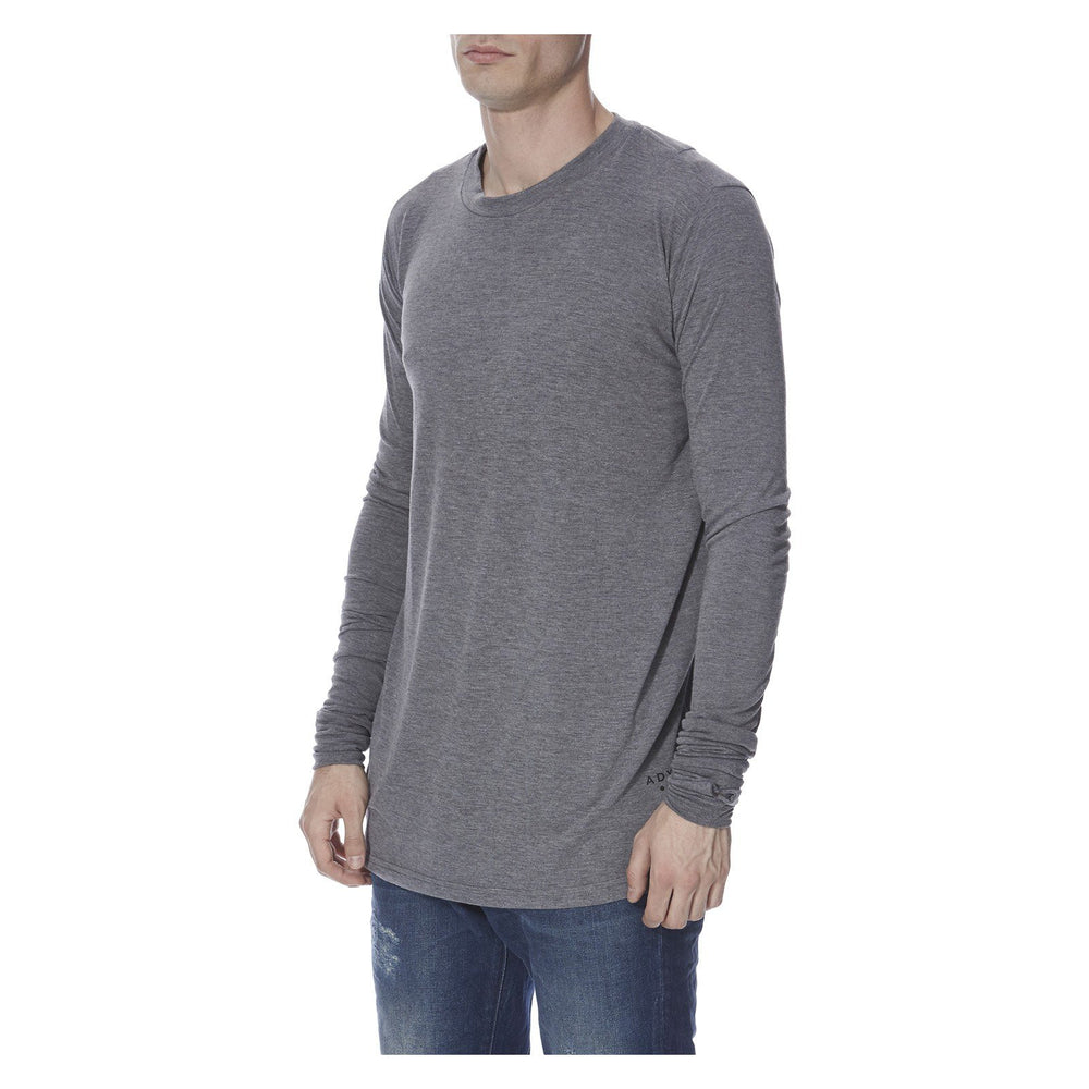 ESSENTIAL LONG SLEEVE TEE GREY - THE BOX BOUTIQUE