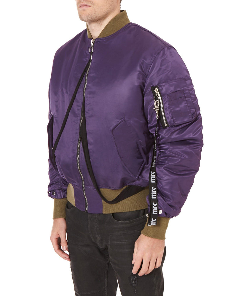 PURPLE BOMBER JACKET - THE BOX BOUTIQUE