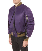 PURPLE BOMBER JACKET - THE BOX BOUTIQUE