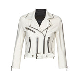 AVALON ZIP JACKET IN WHITE - THE BOX BOUTIQUE