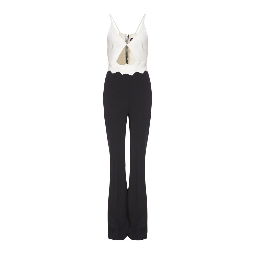 ZIG ZAG WAIST DETAIL JUMPSUIT - THE BOX BOUTIQUE