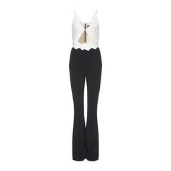 ZIG ZAG WAIST DETAIL JUMPSUIT - THE BOX BOUTIQUE