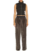 TROUSERS WITH SIDE BUTTONS IN GREY - THE BOX BOUTIQUE