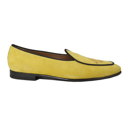 KENSINGTON EMBROIDERED LOAFERS IN YELLOW - THE BOX BOUTIQUE