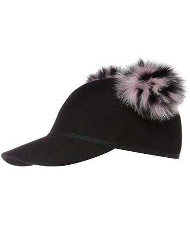 SASS FUR PINK DOUBLE POM CAP - THE BOX BOUTIQUE