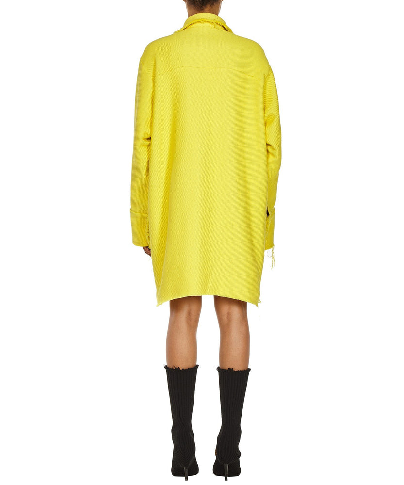 SHIRT DRESS IN YELLOW - THE BOX BOUTIQUE