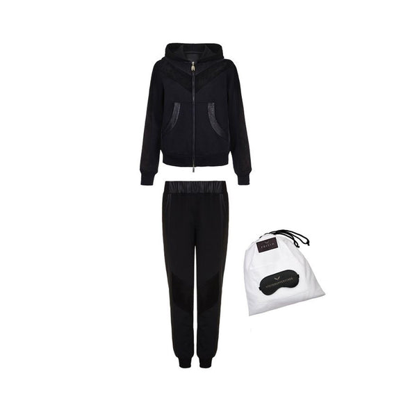 JET SETTER TRAVEL SET IN BLACK - THE BOX BOUTIQUE